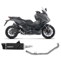 Arrow Full System Exhaust Indy Race EVO Dark Aluminium Long Version for Honda Forza 750 2025-2026
