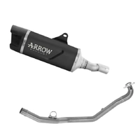 Arrow Full System Exhaust Indy Race EVO Dark Aluminium Short Version for Honda Forza 750 2025-2026