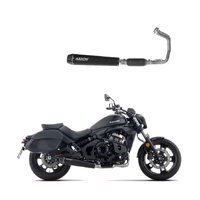 Arrow Full System Exhaust Arrow Rebel with "Dark" Aluminium End Cap for Kawasaki Vulcan S 650 2025-2026