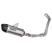 Arrow ICON Titanium / Stainless Steel Exhaust Headers / Carbon End Cap Full System Exhaust for Yamaha Tracer 7 / GT 2025-2026