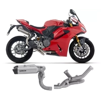 Arrow Round-Sil Titanium Carbon End Cap Full System Exhaust for Ducati Panigale / Streetfighter V2 / S 2025-2026