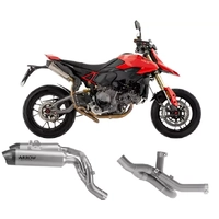 Arrow ROUND-SIL Titanium / Stainless Steel Semi-Complete Exhaust for Ducati Hypermotard V2 / SP 2026