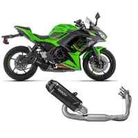 Arrow Approved Dark Aluminium Full System Exhaust Indy Race EVO for Kawasaki NINJA 650 / Z650 (35Kw) 2024-2026