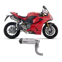 Arrow Round-Sil Exhaust Terminals Titanium with Carbon End Cap for Ducati Panigale / Streetfighter V2 / S 2025-2026