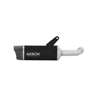 Arrow Indy-Race EVO Dark Aluminium Carbon End Cap Exhaust Muffler for Kawasaki Z 1100 / Se 2025-2026