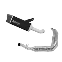 Arrow Indy-Race EVO Dark Aluminium Carbon End Cap Full System Exhaust for Kawasaki Z 1100 / Se 2025-2026