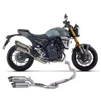 Arrow Round-Sil Titanium Full System Exhaust with Carbon End Cap for Suzuki GSX-8T / Tt 2025-2026