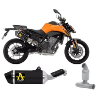 Arrow Race-Tech Dark Aluminium Exhaust Muffler + Central Link Pipe for KTM 790 Duke 2025-2026