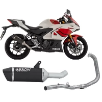 Arrow ICON Dark Arrow Aluminium Full System Exhaust for Yamaha YZF R3 2025-2026