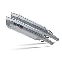 GPR exhaust Aprilia Etv Caponord 1000 Rally 2001-2007, Furore-X Inox, Dual Homologated legal slip-on exhaust including removable db killers and link p