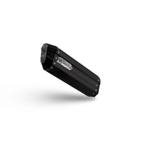 GPR exhaust Benelli Trk 702 X 2023-2024, Hyper Sonic Black Titanium, Homologated legal slip-on exhaust including removable db killer and link pipe