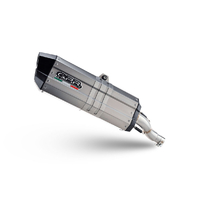 GPR exhaust Benelli Trk 702 X 2023-2024, Hyper Sonic Titanium, Homologated legal slip-on exhaust including removable db killer and link pipe
