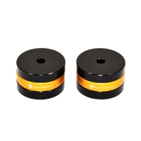 CM04 - HANDLEBAR CAPS MTS : Color - BLACK-GOLD
