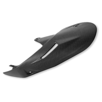 HM 698 MONO EXHAUST UPPER COVERS CARBON