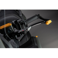 LighTech Aluminum Clutch Lever Guard - Axle Base 132 mm / Anodized Guard end for Aprilia / BMW / CFMOTO / Ducati / Honda / KTM / Kawasaki / MV Agusta