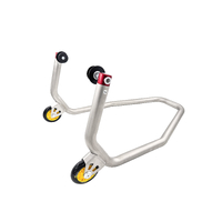 Stainless steel rear stand with rollers