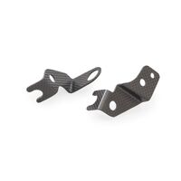 Front brake and clutch oil tank brackets - matt carbon