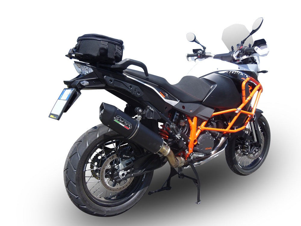 GPR exhaust Ktm Lc 8 Adventure 1190  2013-2016, Furore Nero, Racing slip-on exhaust including link pipe - GPR Exhausts