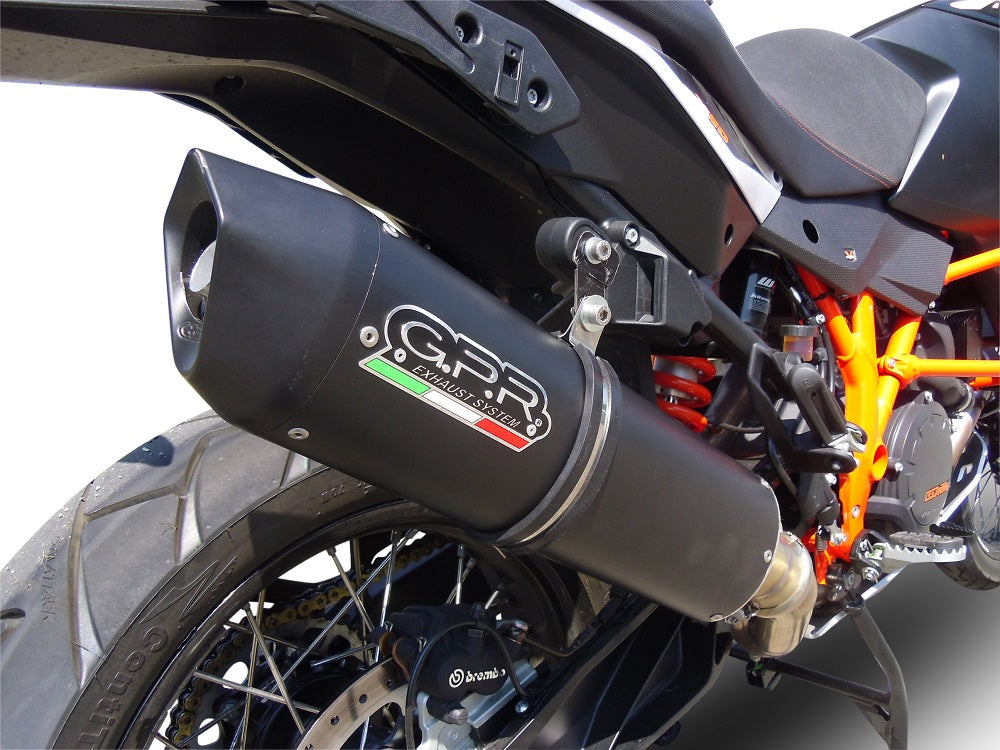 GPR exhaust Ktm Lc 8 Adventure 1050 2015-2016, Furore Nero, Racing slip-on exhaust including link pipe - GPR Exhausts