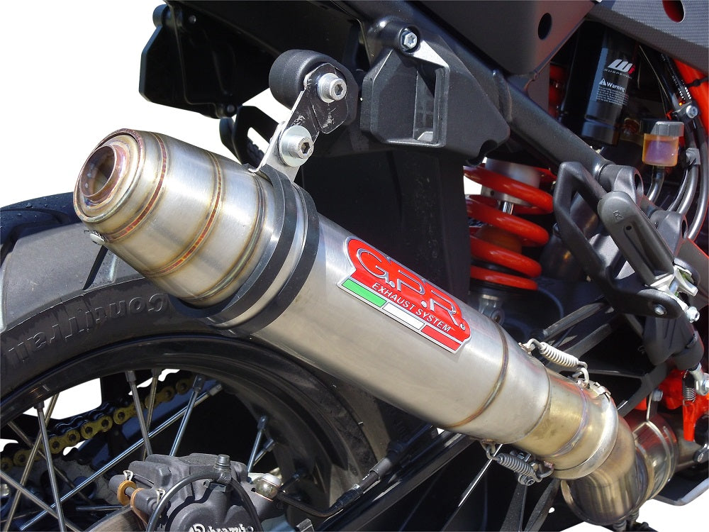 GPR exhaust Ktm Lc 8 Adventure 1190  2013-2016, Deeptone Inox, Racing slip-on exhaust including link pipe - GPR Exhausts