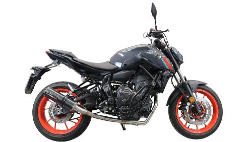 GPR exhaust Yamaha Mt-07  2021-2024, M3 Black Titanium, full system exhaust legal for UK and non-EU countries including removable db killer - GPR Exhausts