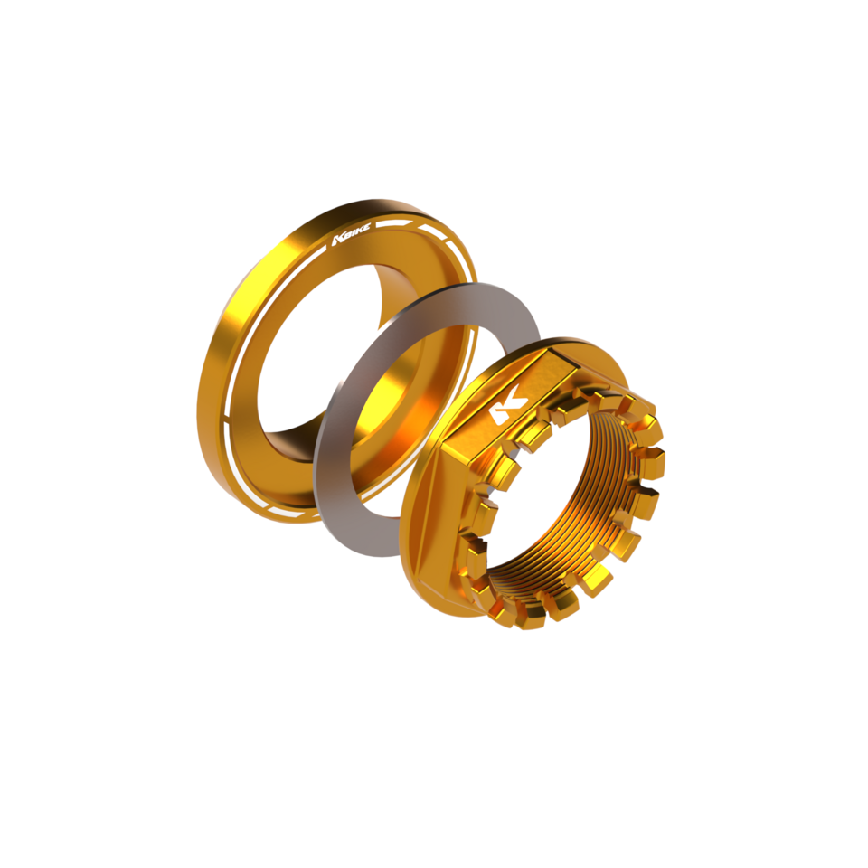 Kbike Rear Wheel Nut with Conical Spacer M38x1.5 for Ducati – Gold