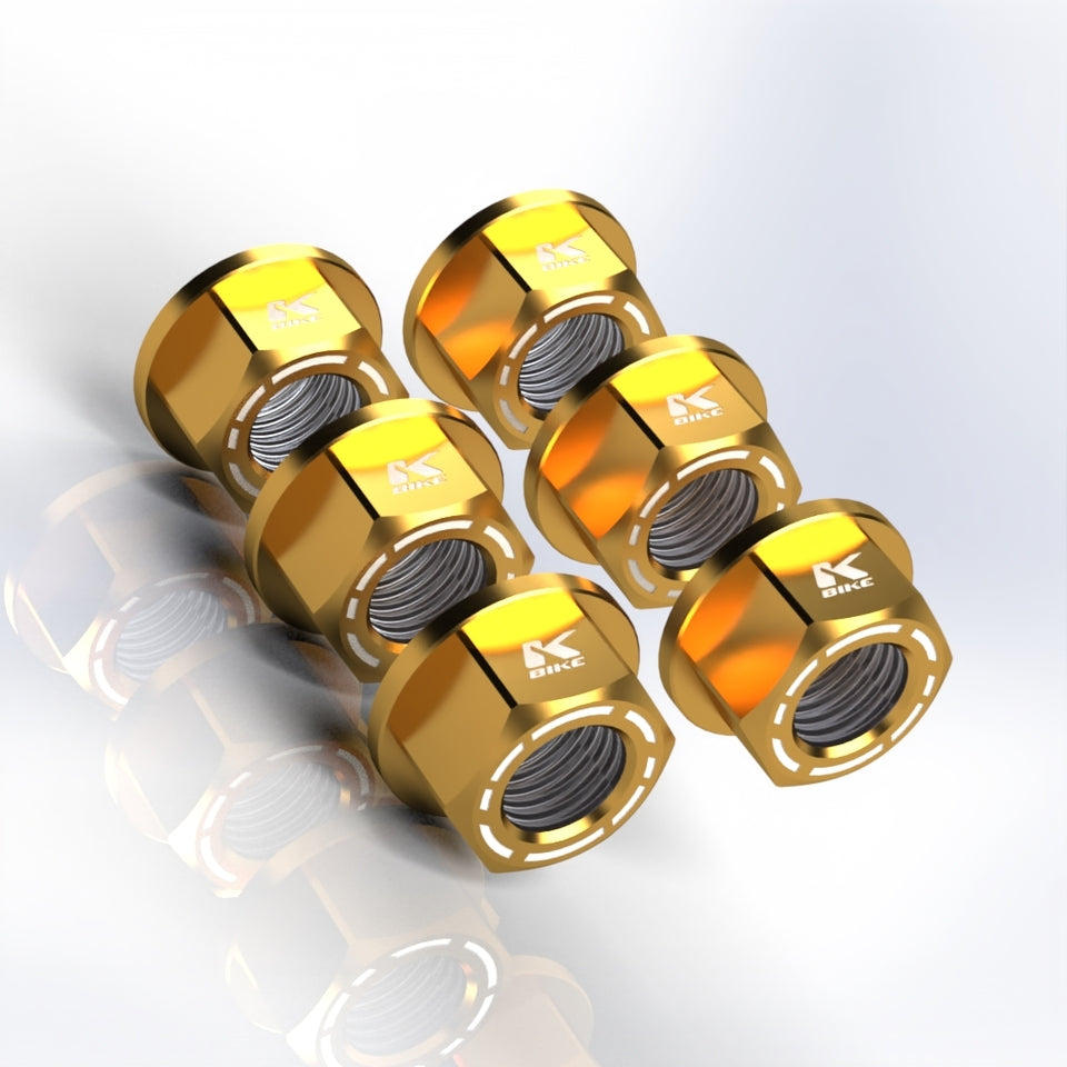 Kbike Kit 6 Nuts M10x1 for Ducati – Gold
