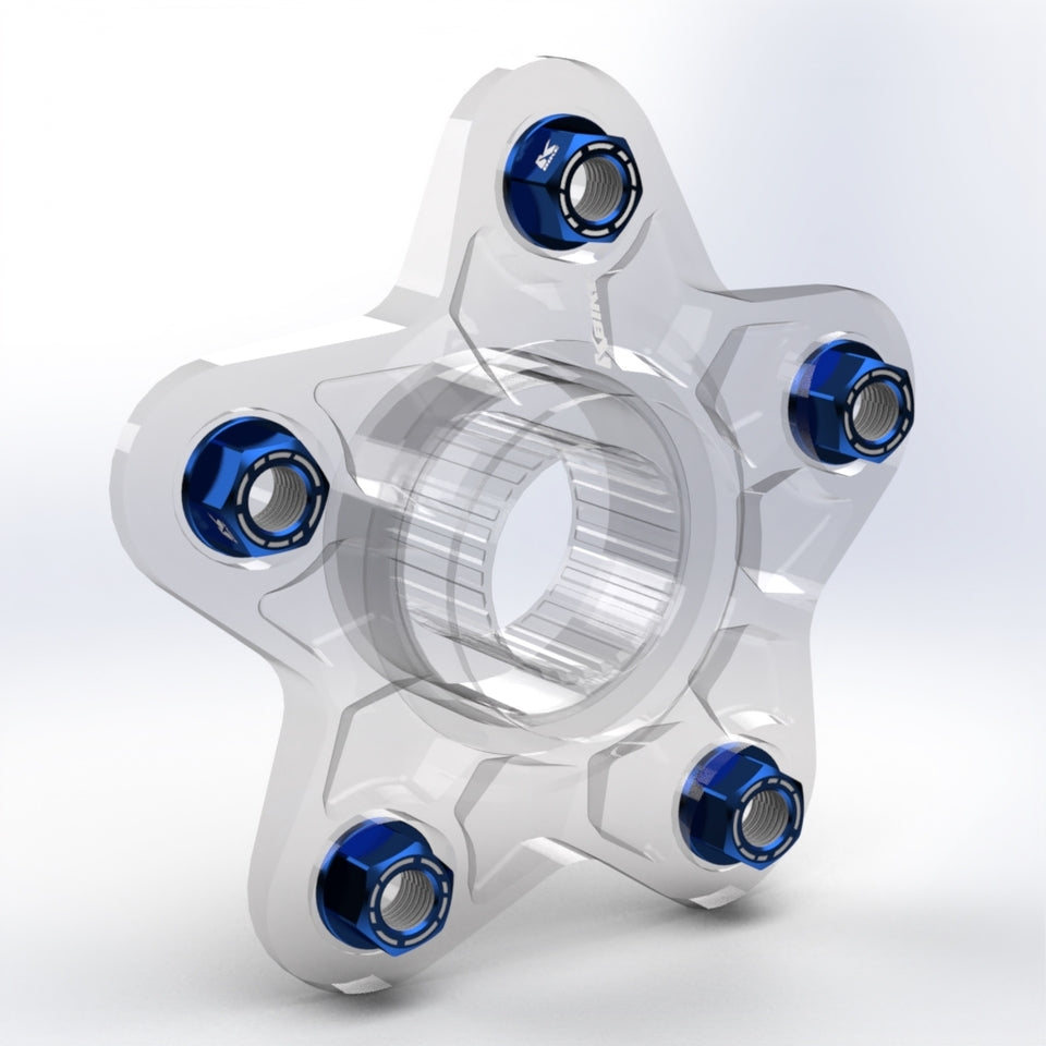 Kbike Kit 5 Nuts M10x1.25 for Ducati – Blue