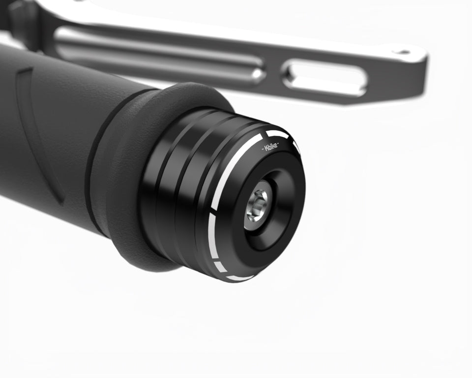 Kbike Bicolour Handlebar End for Ducati – Black