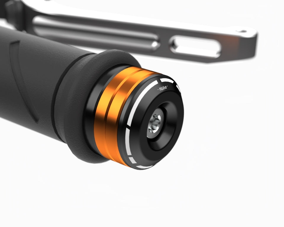 Kbike Bicolour Handlebar End for Ducati – Orange
