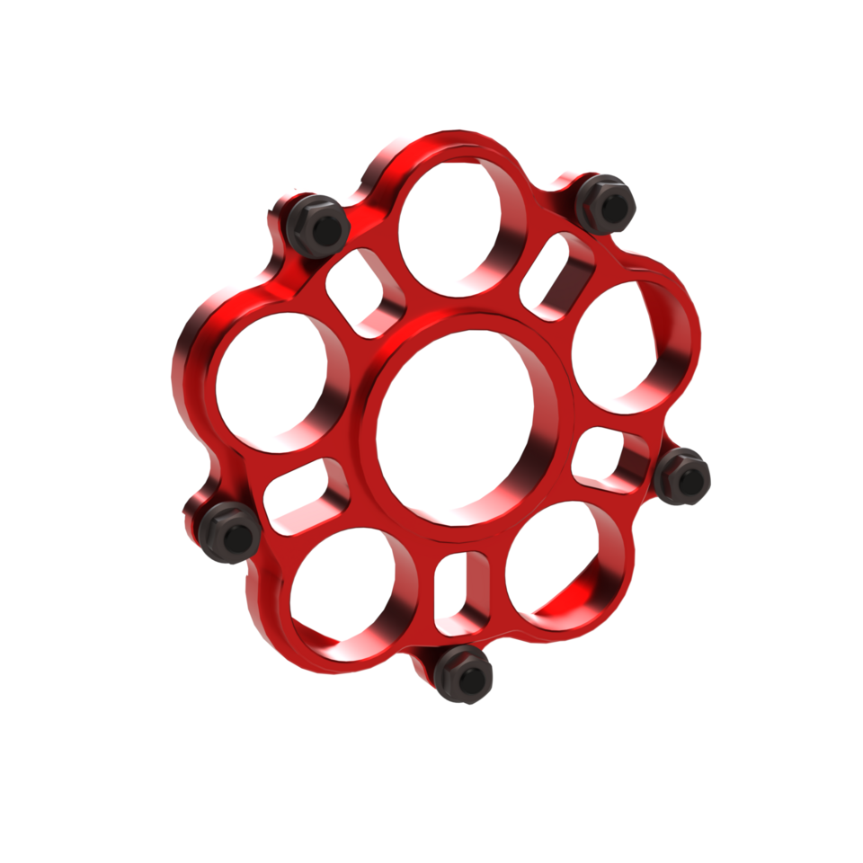 Kbike Sprocket Carrier 5 Holes for Ducati – Red