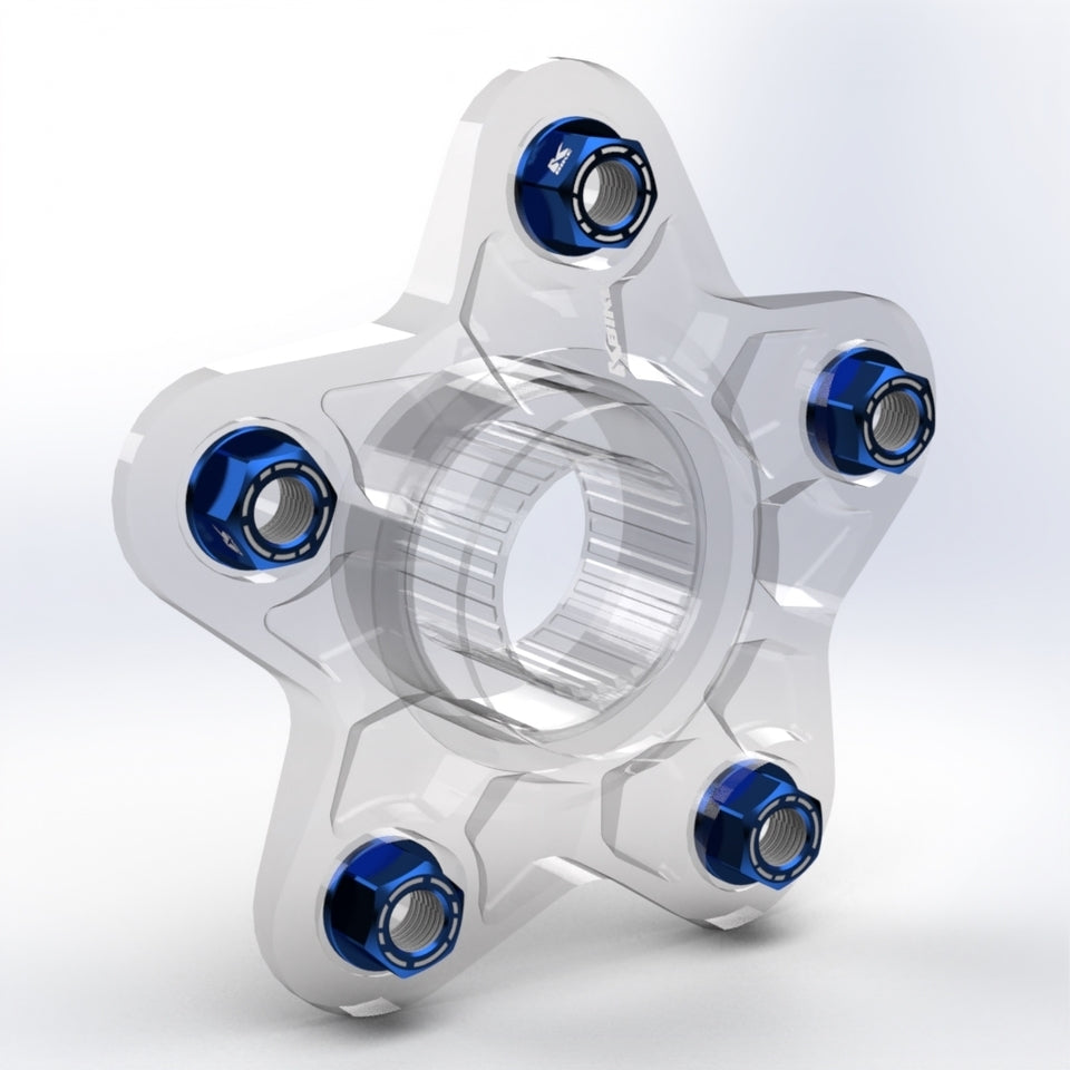Kbike Kit 5 Nuts M10x1 for Ducati – Blue