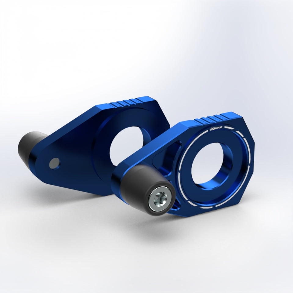 Kbike Chain Adjustment Kit with Protection for Ducati – Blue