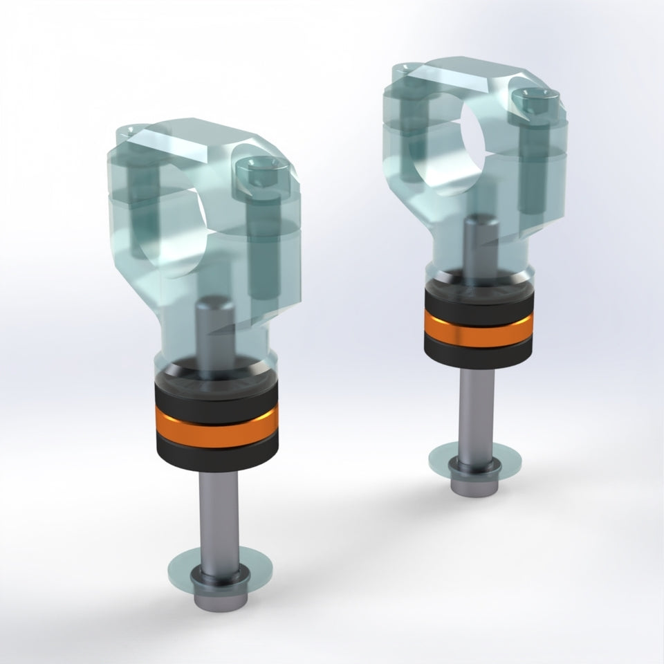 Kbike Handlebar Riser Spacer for Ducati Hypermotard 698 Mono – Orange