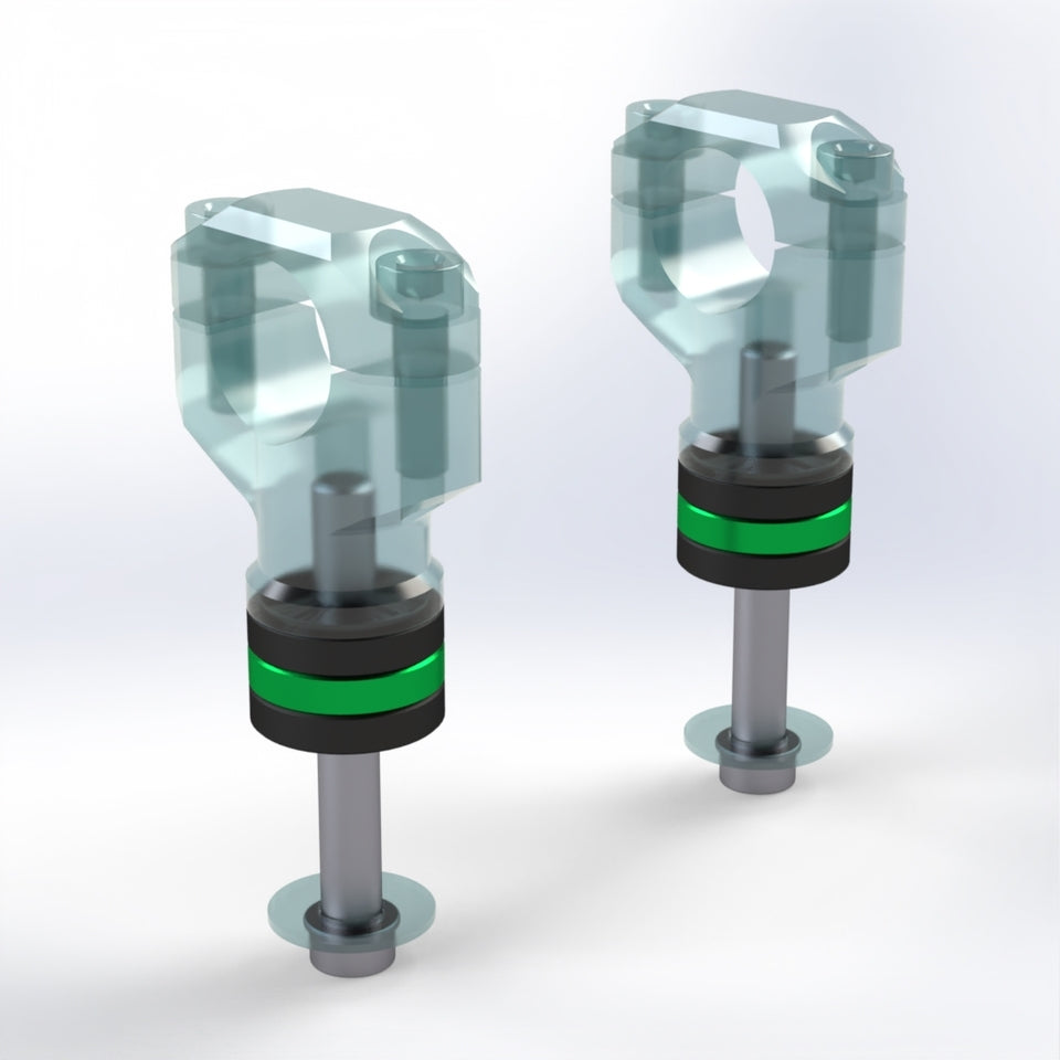 Kbike Handlebar Riser Spacer for Ducati Hypermotard 698 Mono – Green