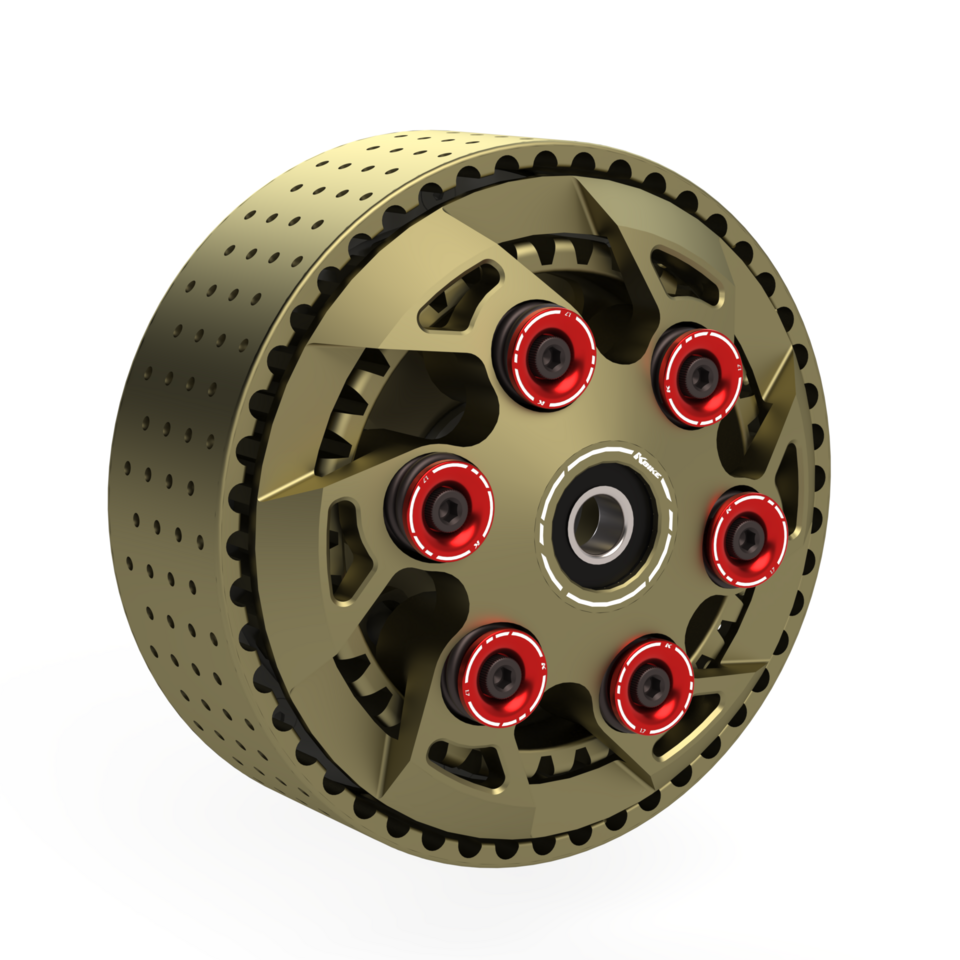 Kbike Special Edition - Slipper Clutch Adjustable with 48 Teeth Basket for Ducati – Spring Caps Red