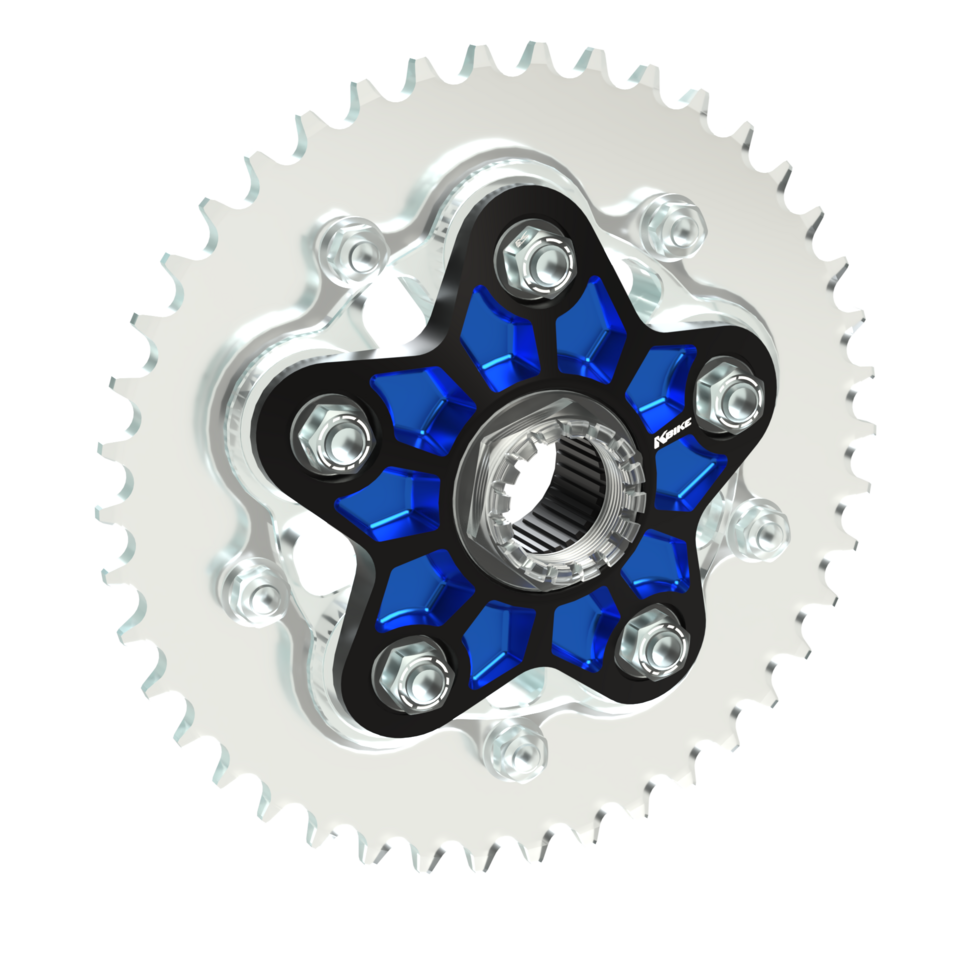 Kbike Sprocket Carrier Adapter Two-colourd for Ducati – FC06 – Black - Blue