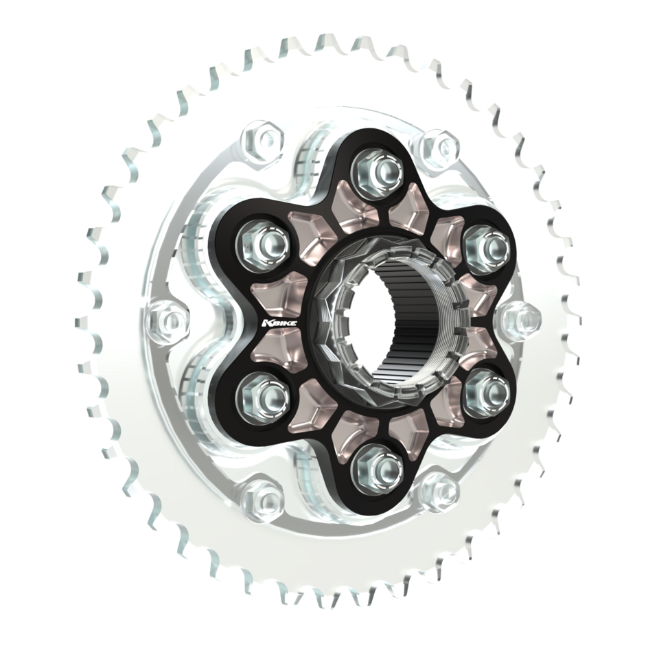 Kbike Sprocket Carrier Adapter Two-colourd for Ducati – FC07 – Black - Silver