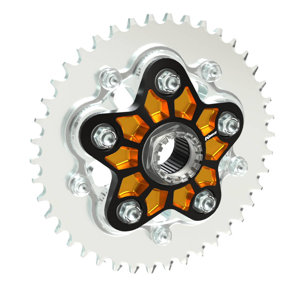 Kbike Sprocket Carrier Adapter 848 Two-colourd – Black - Gold