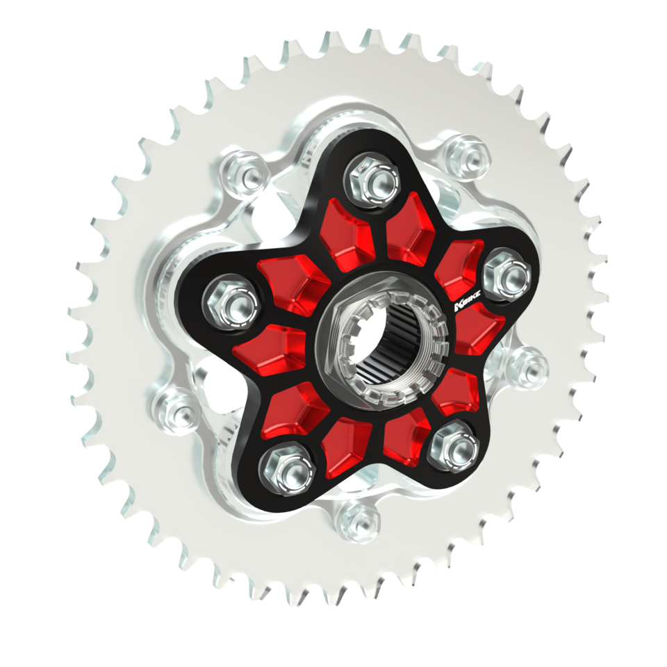 Kbike Sprocket Carrier Adapter 848 Two-colourd – Black - Red