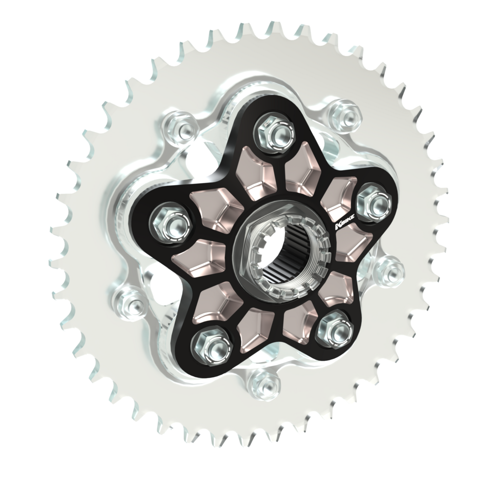 Kbike Sprocket Carrier Adapter 848 Two-colourd – Black - Silver