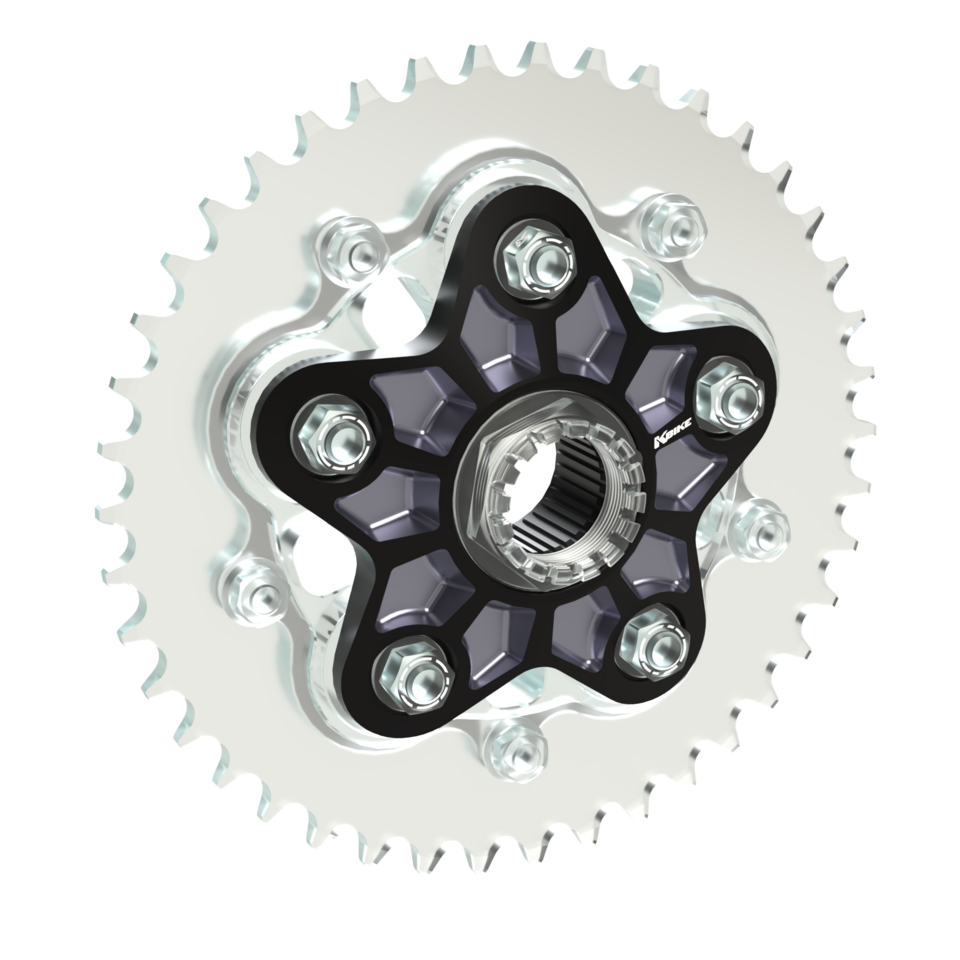 Kbike Sprocket Carrier Adapter 848 Two-colourd – Black - Titanium