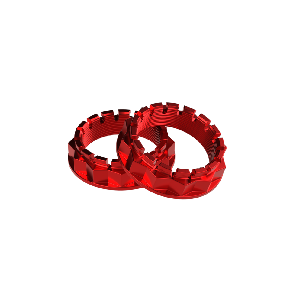 Kbike Kit Rear Wheel Nuts M48x1.5 for Ducati – Red
