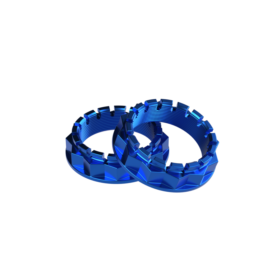 Kbike Kit Rear Wheel Nuts M48x1.5 for Ducati – Blue