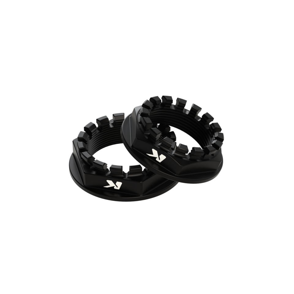 Kbike Kit Rear Wheel Nuts M38x1.5/M33x1.5 for Ducati – Black