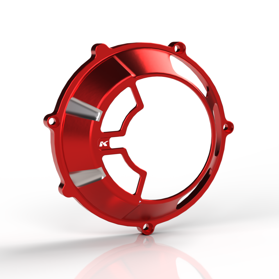 Kbike Clutch Cover "Aegis" for Ducati – Red