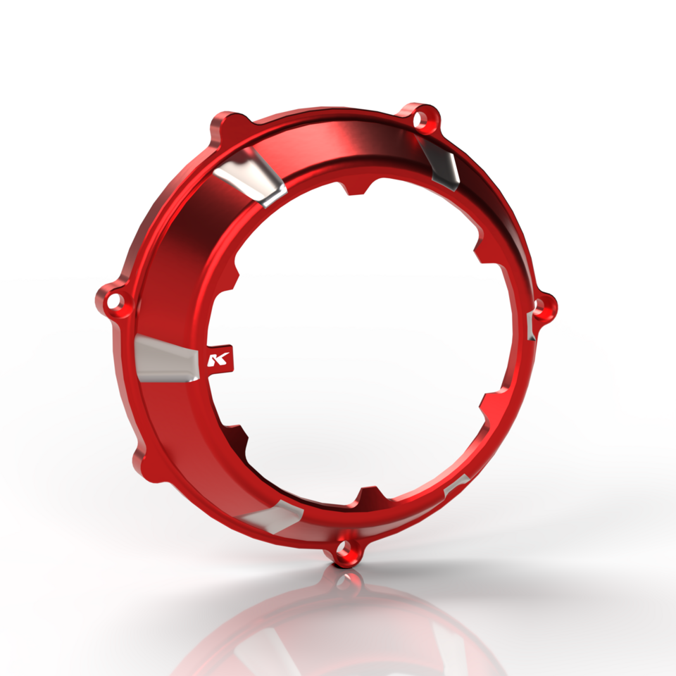 Kbike Clutch Cover "Orbit" for Ducati – Red