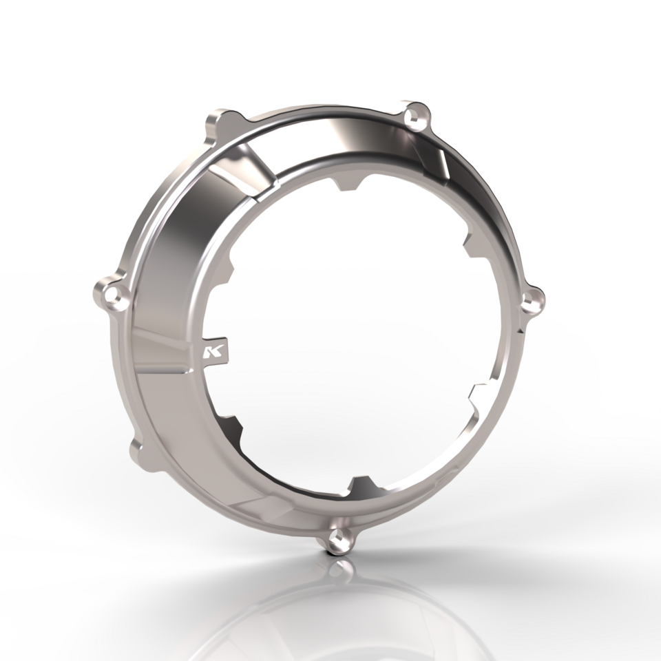 Kbike Clutch Cover "Orbit" for Ducati – Silver