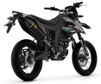Aprilia Rx-sx 125 2021-2024 Full Exhaust Arrow Thunder Carbon Endcap Black Aluminum - 2510AKN52002PD - ARROW EXHAUSTS