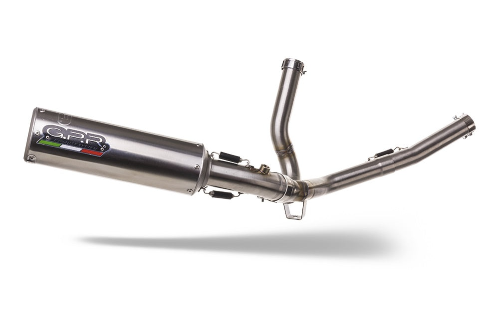 GPR exhaust Suzuki V-Strom DL650 2017-2020, M3 Inox , Mid-full system exhaust legal for UK and non-EU markets including removable db killer - GPR Exhausts
